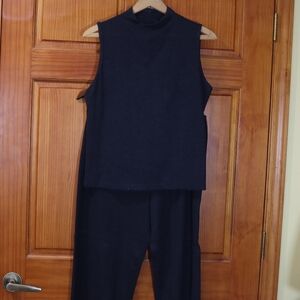 French Connection Charcoal Pant & Shell Suit Set LG